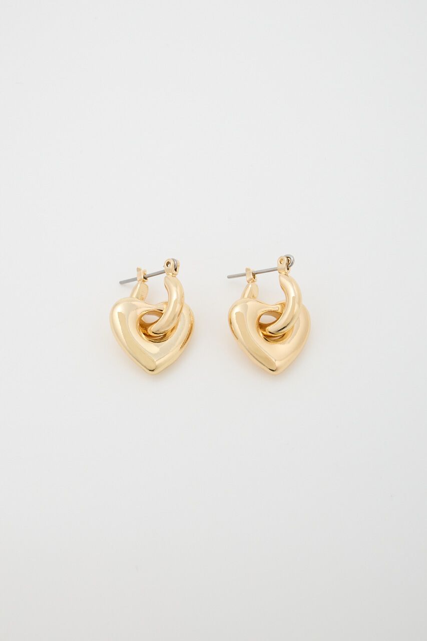 MOUSSY「2WAY HEART イヤリング」|ピアス|GLD