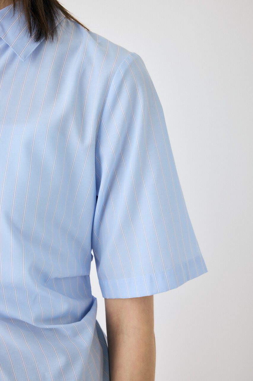 MOUSSY「STRIPE BACK LACE UP シャツ」|シャツ・ブラウス|