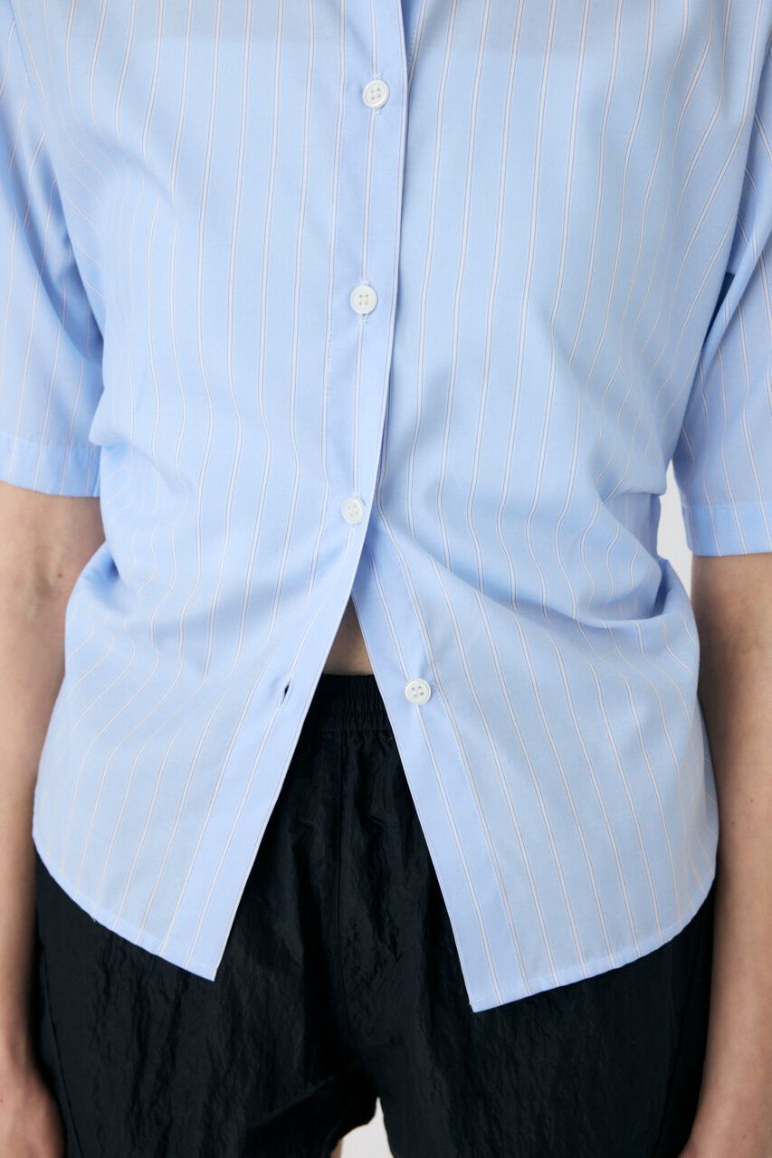 MOUSSY「STRIPE BACK LACE UP シャツ」|シャツ・ブラウス|