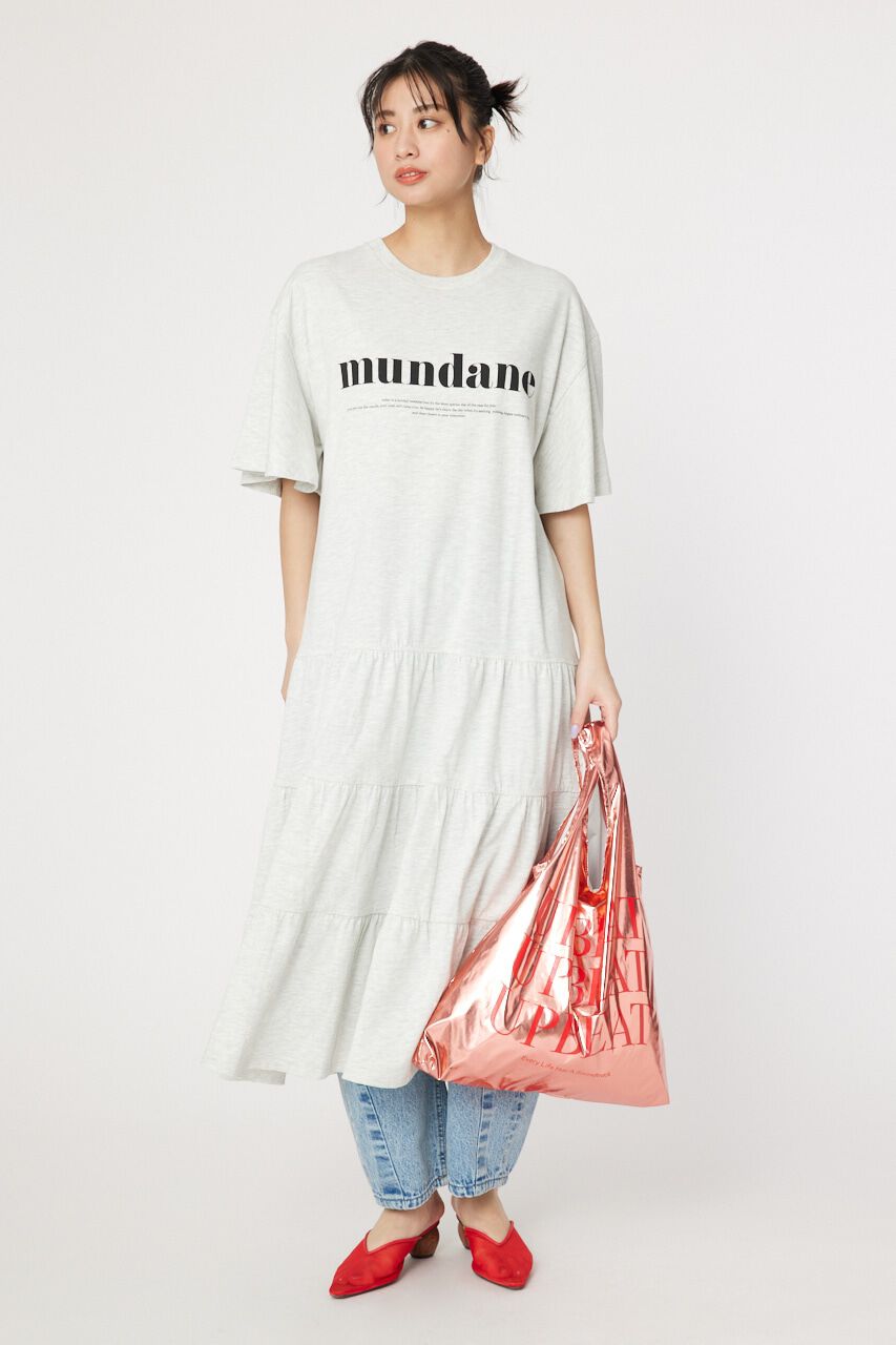 RODEO CROWNS「メッセージティアードロングワンピース」|ワンピース|L/T.GRY1