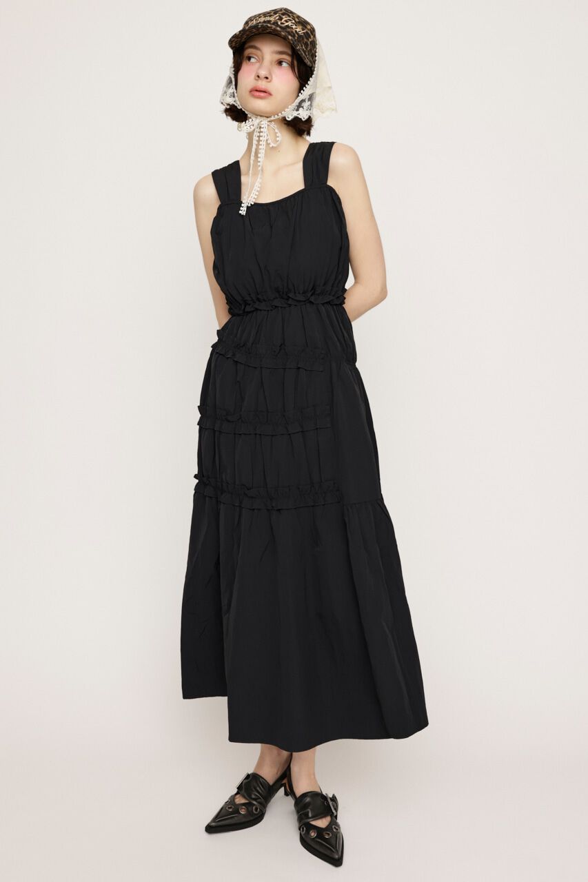 SLY「ASYMMETRY FRILL ロングワンピース」|ワンピース|