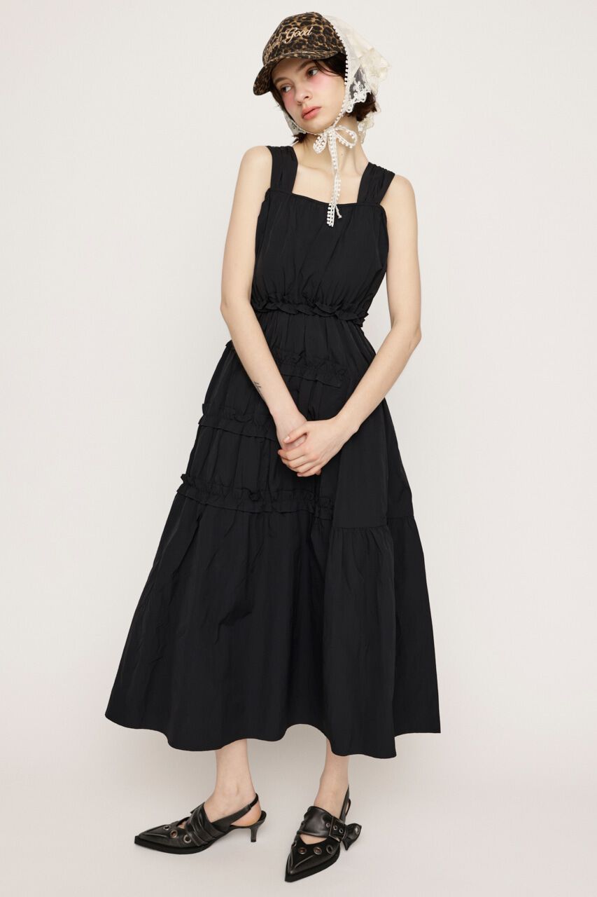 SLY「ASYMMETRY FRILL ロングワンピース」|ワンピース|