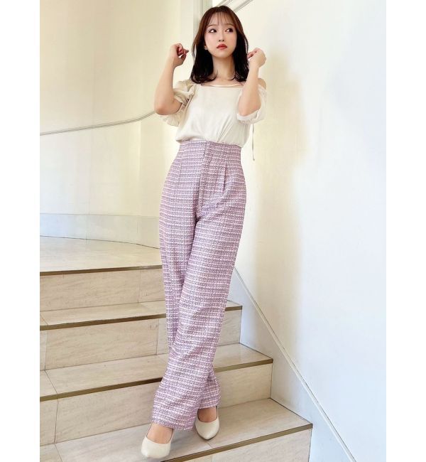 RESEXXY「ツイードワイドパンツ【セットアップ着用可能】」|その他|