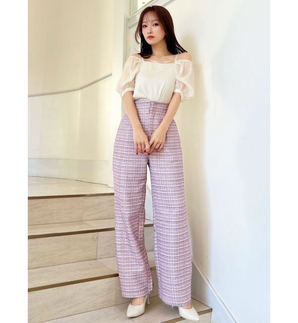 RESEXXY「ツイードワイドパンツ【セットアップ着用可能】」|その他|