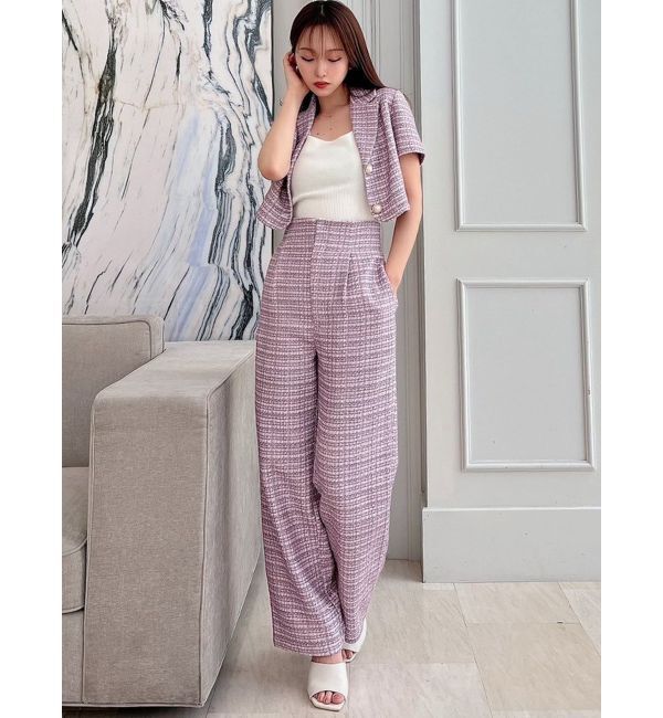 RESEXXY「ツイードワイドパンツ【セットアップ着用可能】」|その他|