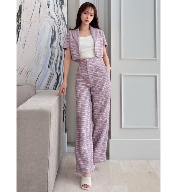 RESEXXY「ツイードワイドパンツ【セットアップ着用可能】」|その他|