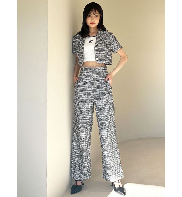 RESEXXY「ツイードワイドパンツ【セットアップ着用可能】」|その他|