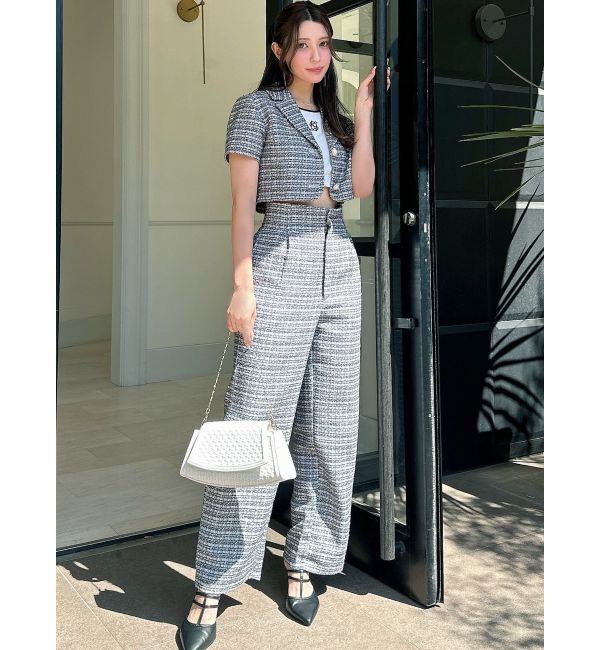 RESEXXY「ツイードワイドパンツ【セットアップ着用可能】」|その他|