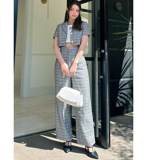 RESEXXY「ツイードワイドパンツ【セットアップ着用可能】」|その他|