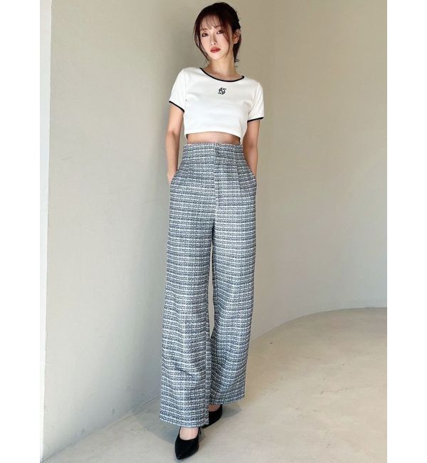 RESEXXY「ツイードワイドパンツ【セットアップ着用可能】」|その他|