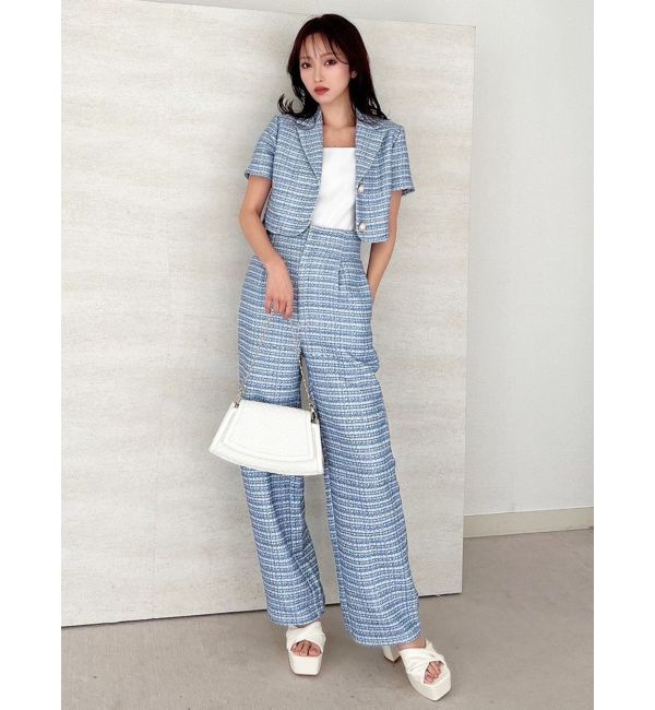 RESEXXY「ツイードワイドパンツ【セットアップ着用可能】」|その他|