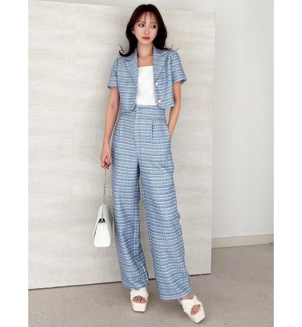 RESEXXY「ツイードワイドパンツ【セットアップ着用可能】」|その他|