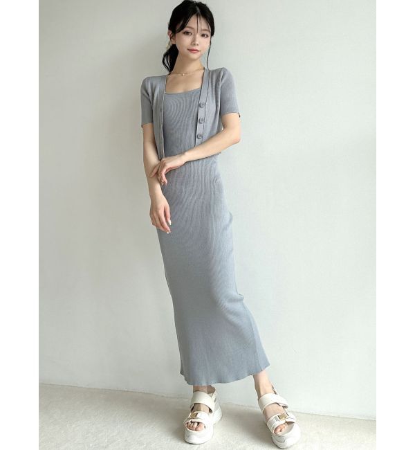 RESEXXY「5分袖ショートカーディガン【セットアップ着用可能】」|カーディガン|