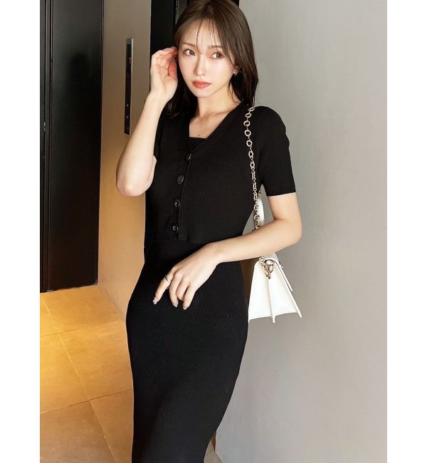 RESEXXY「5分袖ショートカーディガン【セットアップ着用可能】」|カーディガン|