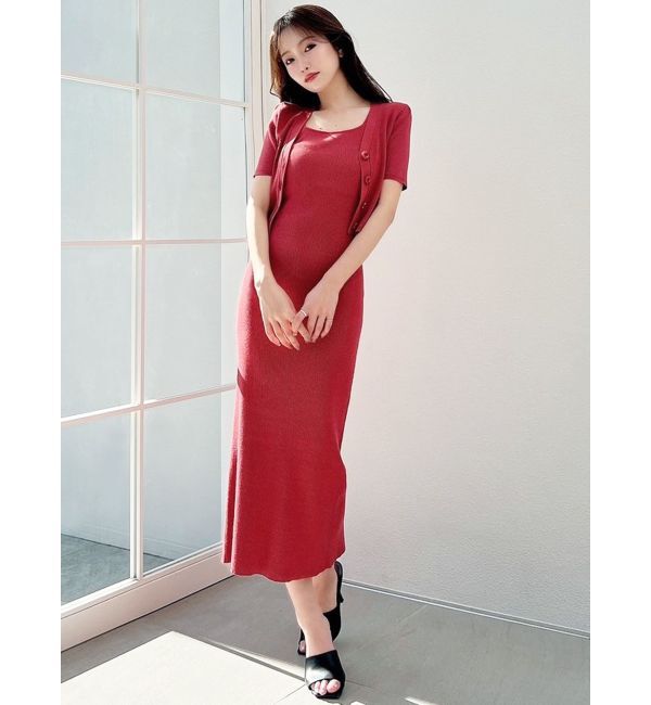 RESEXXY「5分袖ショートカーディガン【セットアップ着用可能】」|カーディガン|