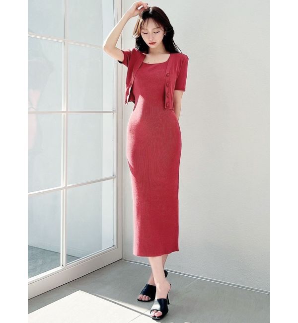 RESEXXY「5分袖ショートカーディガン【セットアップ着用可能】」|カーディガン|