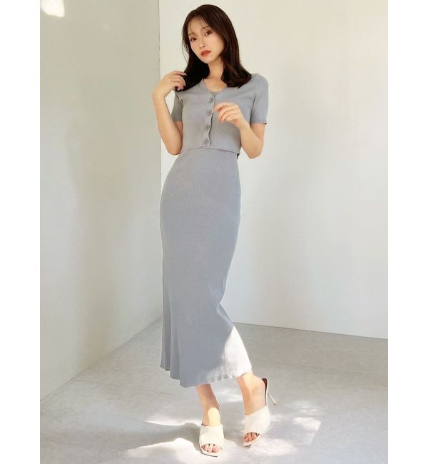 RESEXXY「5分袖ショートカーディガン【セットアップ着用可能】」|カーディガン|