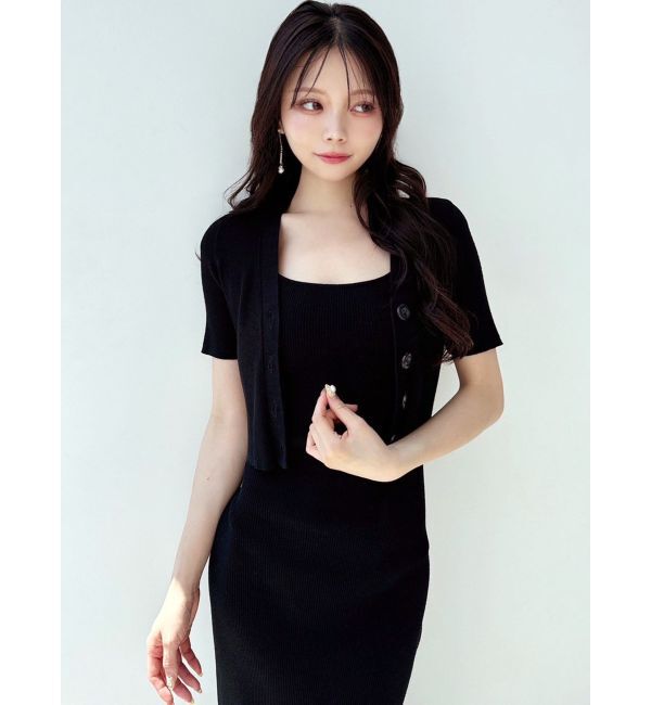 RESEXXY「5分袖ショートカーディガン【セットアップ着用可能】」|カーディガン|