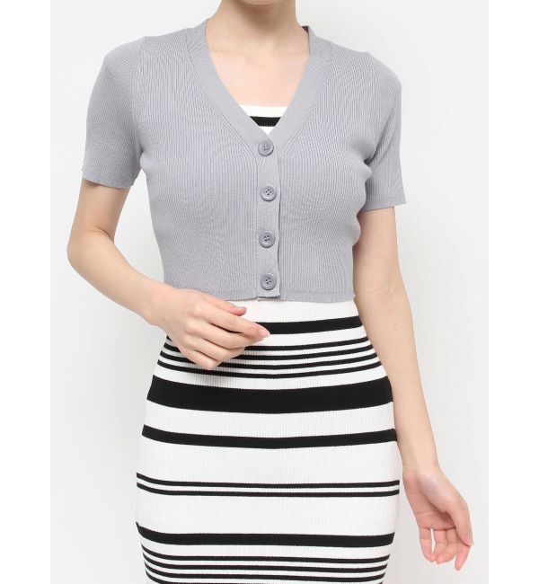 RESEXXY「5分袖ショートカーディガン【セットアップ着用可能】」|カーディガン|