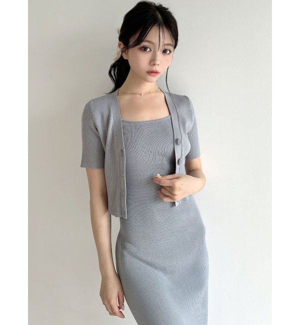 RESEXXY「5分袖ショートカーディガン【セットアップ着用可能】」|カーディガン|