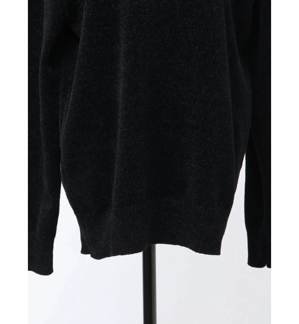 EMODA「【VEQUM】VELOUR TEXTURE KNIT POLO」|ニット・セーター|