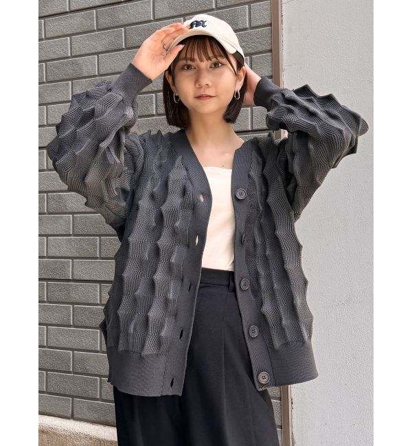 MURUA「バンピーオーバーカーディガン」|カーディガン|