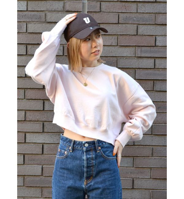 Ungrid「スリーブボリュームショートスウェット」|スウェット・ジャージ|