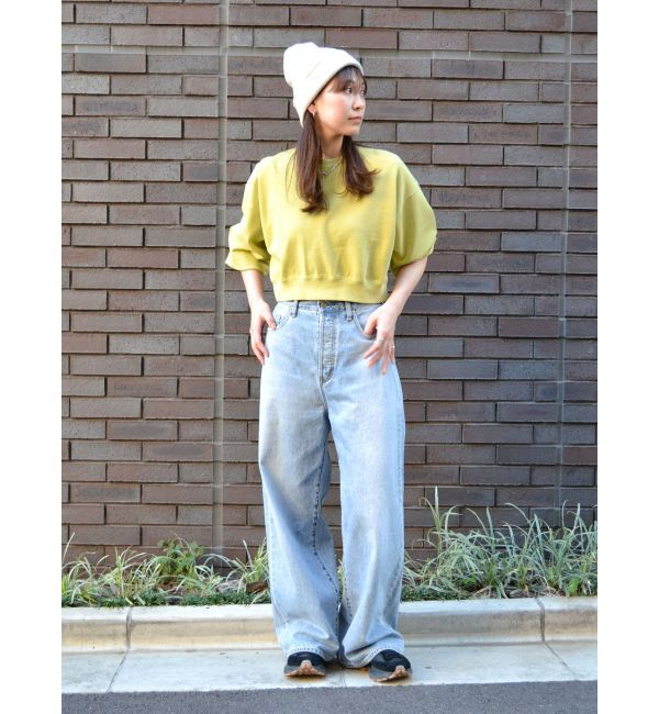 Ungrid「スリーブボリュームショートスウェット」|スウェット・ジャージ|