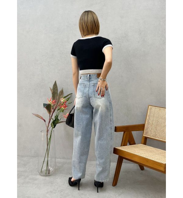 EVRIS「バレルワイドデニムパンツ」|デニム|