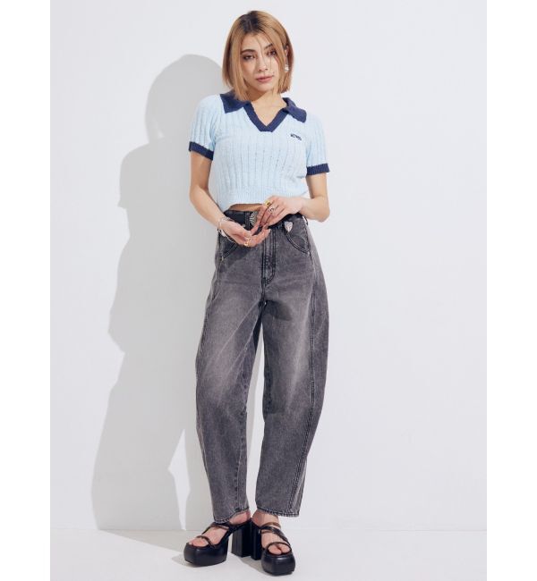 EVRIS「バレルワイドデニムパンツ」|デニム|