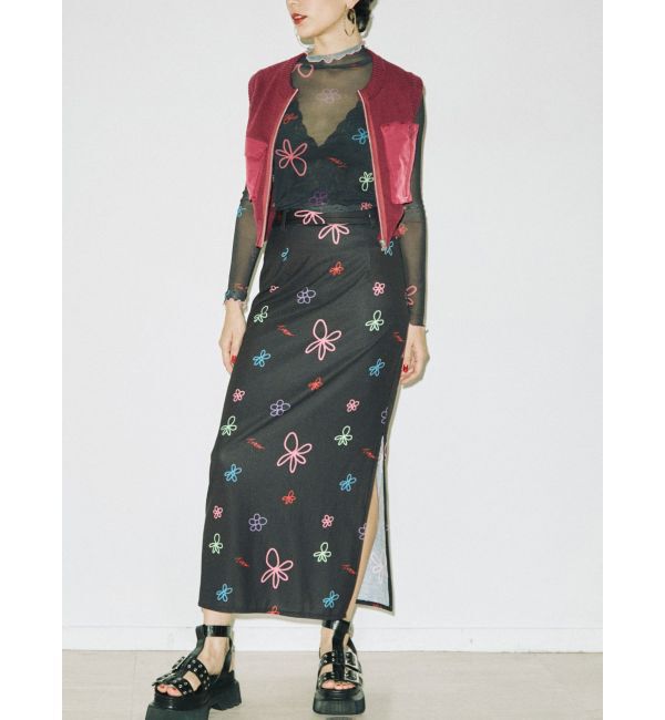 jouetie「ミリタリーニットベスト」|カーディガン|