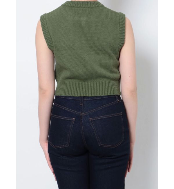 jouetie「ミリタリーニットベスト」|カーディガン|