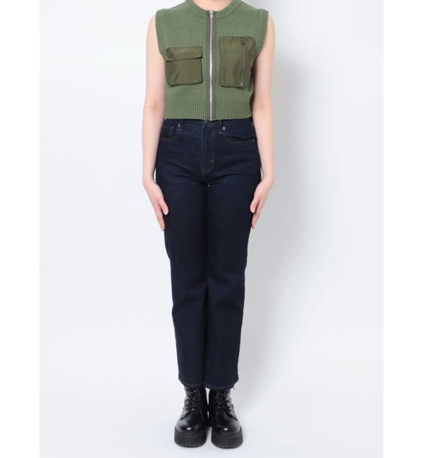 jouetie「ミリタリーニットベスト」|カーディガン|