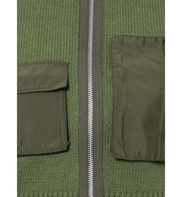 jouetie「ミリタリーニットベスト」|カーディガン|