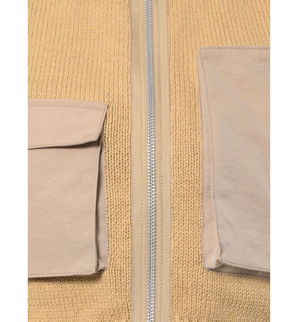 jouetie「ミリタリーニットベスト」|カーディガン|