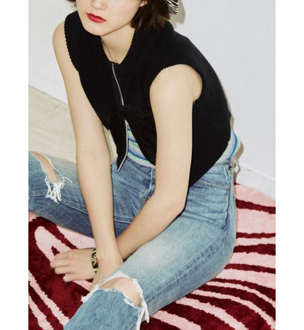 jouetie「ミリタリーニットベスト」|カーディガン|