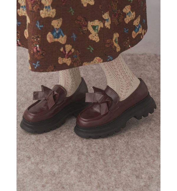 merry jenny「ribbonプラットフォームローファー」|ローファー|