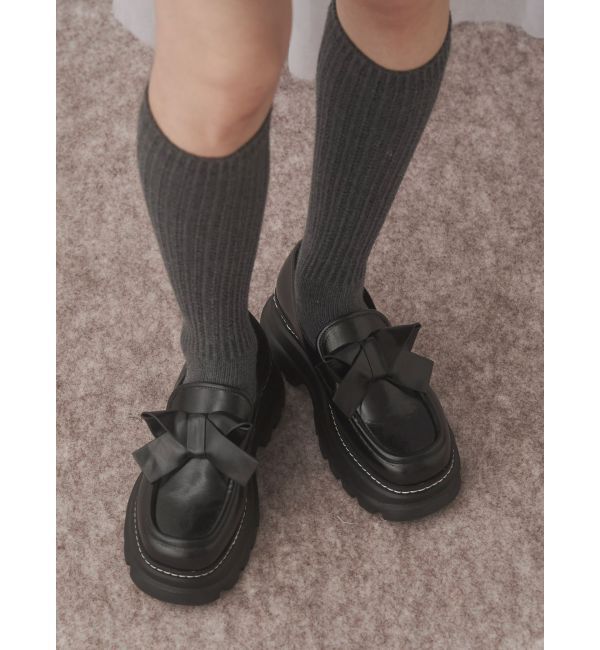 merry jenny「ribbonプラットフォームローファー」|ローファー|