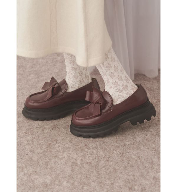 merry jenny「ribbonプラットフォームローファー」|ローファー|