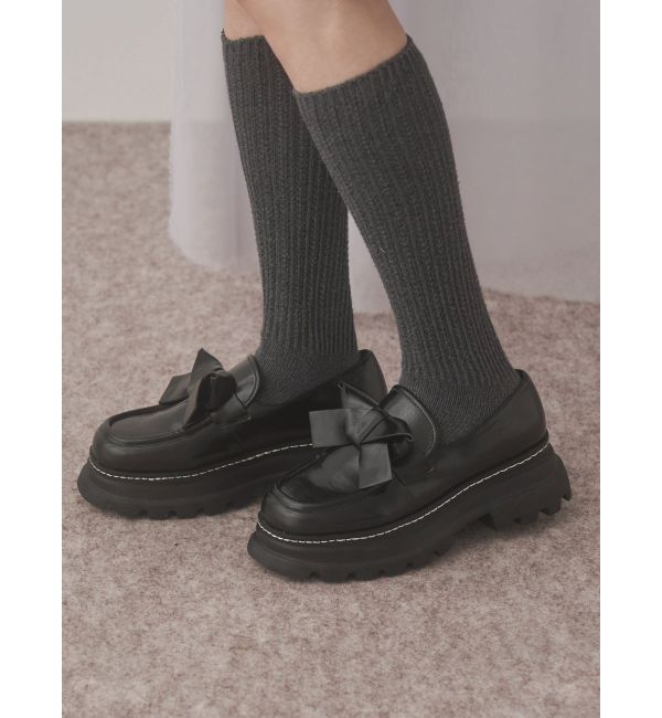merry jenny「ribbonプラットフォームローファー」|ローファー|