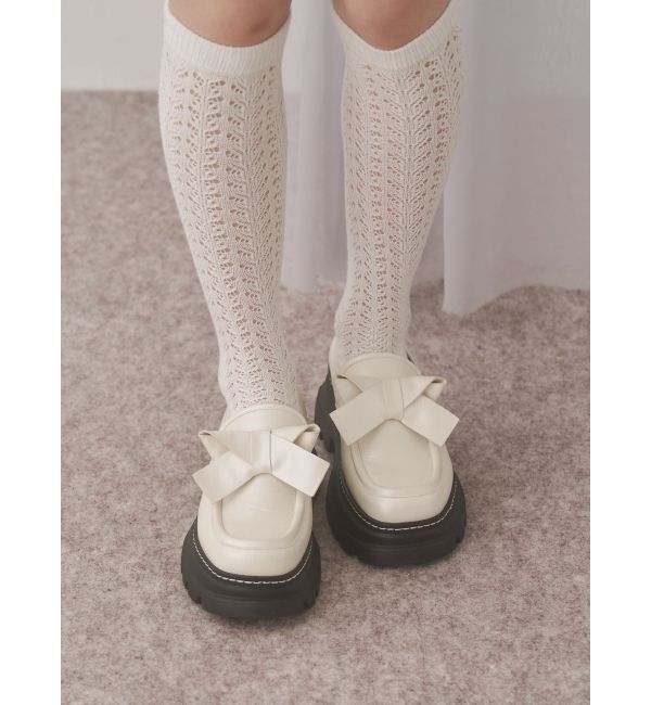 merry jenny「ribbonプラットフォームローファー」|ローファー|