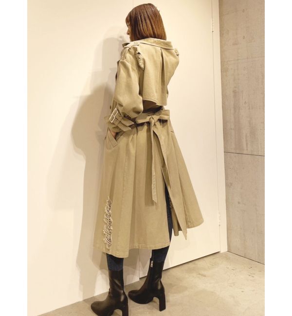 GYDA「グラインダーリラックストレンチコート」|トレンチコート|