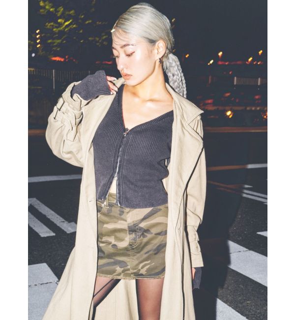 GYDA「グラインダーリラックストレンチコート」|トレンチコート|