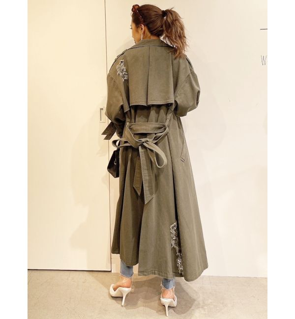 GYDA「グラインダーリラックストレンチコート」|トレンチコート|