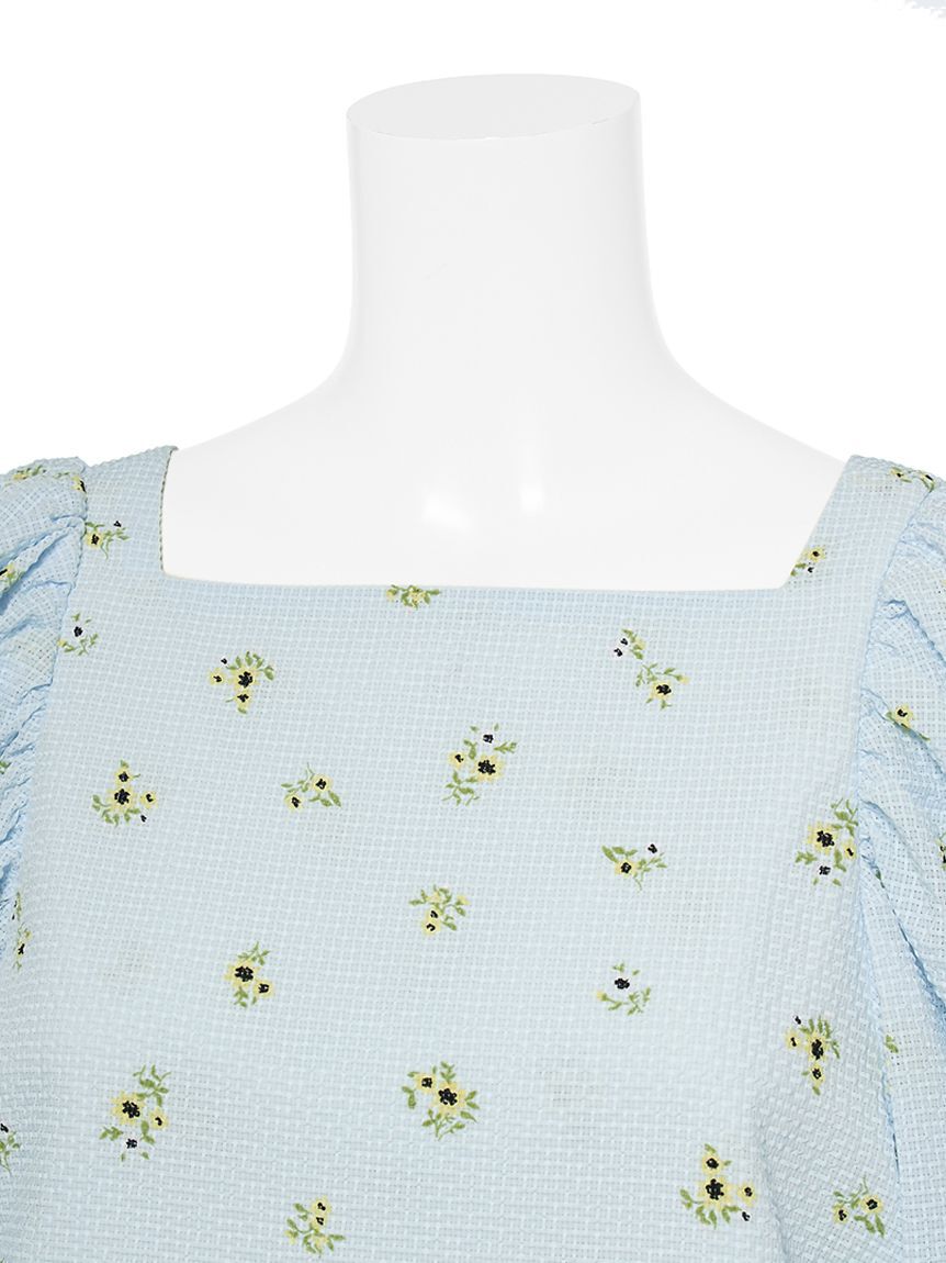 Mila Owen「バックリボンバルーンスリーブチュニック」|シャツ・ブラウス|