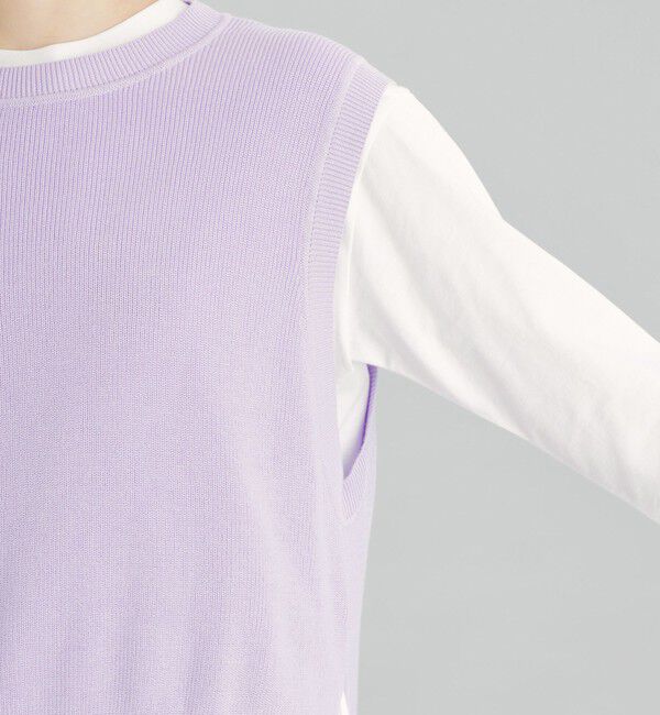 MACKINTOSH PHILOSOPHY「GREY LABEL コットン畦ニットベスト」|ニット・セーター|