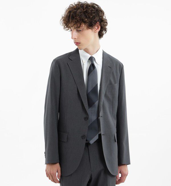 MACKINTOSH PHILOSOPHY「トロッター ジャケット#055 ポリエステルトロピカル」|テーラードジャケット|グレー千鳥