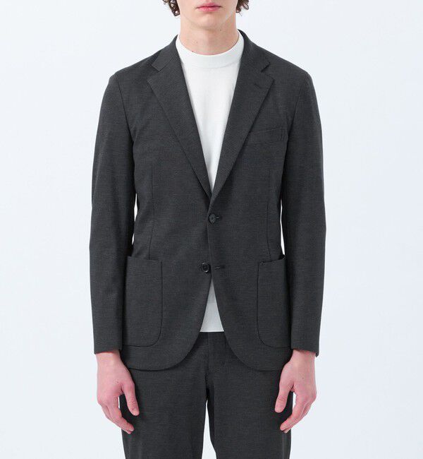 MACKINTOSH PHILOSOPHY「テーラードジャージー ジャケット チドリ/バーズアイ」|テーラードジャケット|