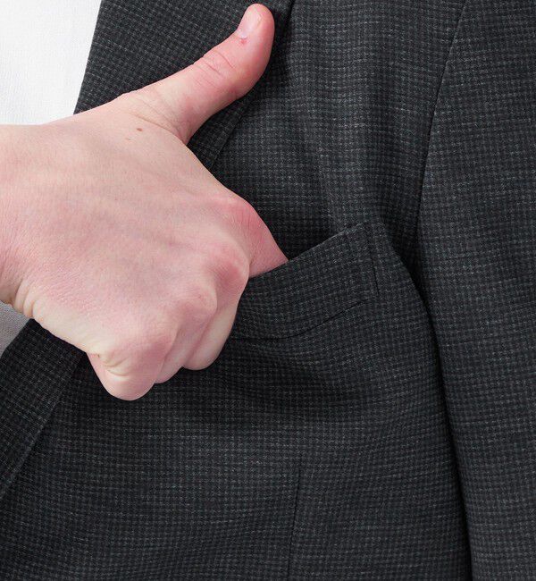 MACKINTOSH PHILOSOPHY「テーラードジャージー ジャケット チドリ/バーズアイ」|テーラードジャケット|