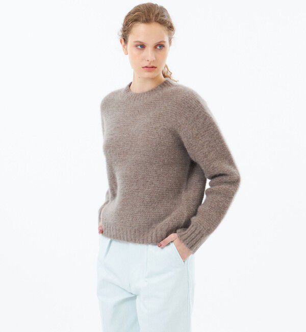 MACKINTOSH PHILOSOPHY「【WEB&一部店舗限定】ヤクフォックスローゲージニット」|ニット・セーター|キャメル